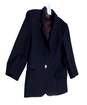 Womens Navy Blue Long Sleeve Suit Blazer Size Medium image number 3