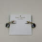 Designer Kate Spade Gold-Tone Cubic Zirconia Fashionable Huggie Earrings image number 1