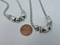 Brighton Silver Tone Wheat Chain Scrolled Charm Pendant Necklaces image number 4