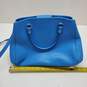 Coach Turquoise Leather Hand Held Satchel Bag W/COA image number 4