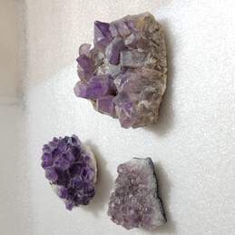 4.8 LBS. Assorted Lot Dark Purple Amethyst Crystal Druzy Cluster Geode Rocks