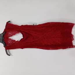Nicole Miller Women's Red Lace Evening/Cocktail Dress Size P NWT