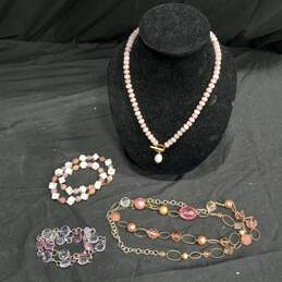 4 pc Pink Necklace bundle