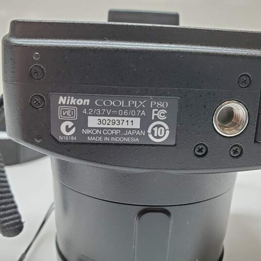 Nikon COOLPIX P80 10.1MP Digital Camera - Black Untested image number 3