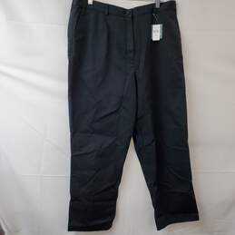 L.L. Bean Black Wrinkle Free Cotton Regular Women's 20 Pants NWT