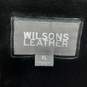 Wilson's Black Leather Long Hooded Coat/Jacket Sie XL image number 4