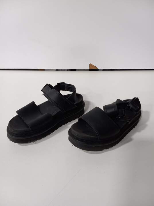 Dr Martens SoftWair Black Gladiator Style Sandals Size 6 image number 3