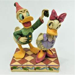 Jim Shore Showcase Disney Traditions Donald & Daisy Duck Mistletoe Moment Statue alternative image