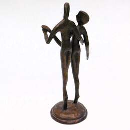Vintage Bronze Couple Ballet Sculpture alternative image