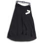 NWT Womens Black Elastic Waist Hi-Low Hem Pull-On Stretch Maxi Skirt Size SP image number 1
