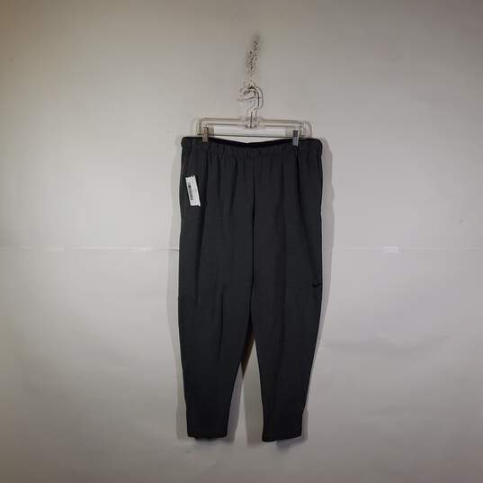 Mens Elastic Waist Pull-On Tapered Leg Activewear Sweatpants Size X-Large image number 1