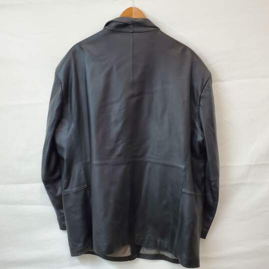 Stafford Blazer Button Front Leather Jacket Size XXL