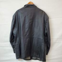 Stafford Blazer Button Front Leather Jacket Size XXL alternative image