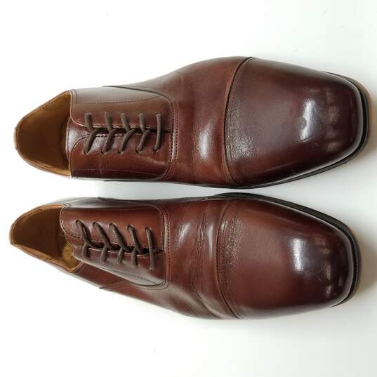 MENS FLORSHEIM SHOE COMPANY BROWN LEATHER DRESS SHOES image number 3