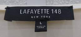Lafayette 148 Women's Half Sleeve Striped Shirt Size Large alternative image