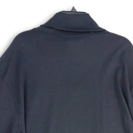 NWT Mens Black Turtleneck Long Sleeve Pullover Sweatshirt Size XXL image number 4
