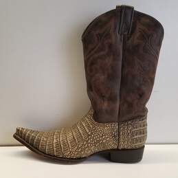 Forastero Croc Embossed Leather Cowboy Western Boots Men's Size 10 M alternative image