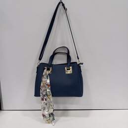 Marc New York Women's Blue Leather Tote Bag