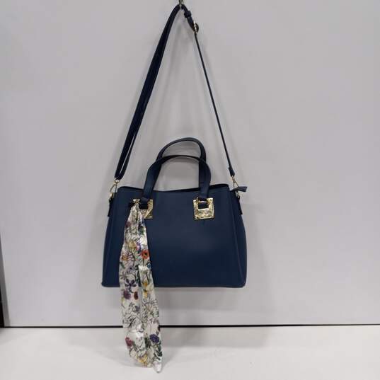 Marc New York Women's Blue Leather Tote Bag image number 1