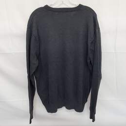 Greg Norman Mens Dark Gray Shark Embroidered Sweater Size XL alternative image