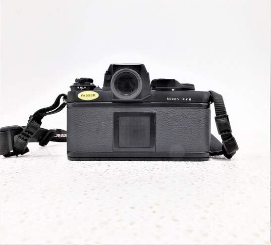Nikon F3 HP Black 35mm SLR Film Camera w/ 50mm Lens & Neck Strap