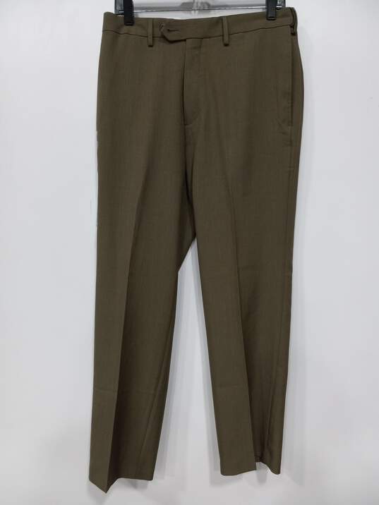 Haggar Brown Suit Pants Men's Size 32x30 image number 1