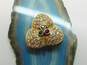 14K Yellow Gold 1.42 CTTW Diamond Sapphire, Ruby & Emerald Trefoil Pendant 3.8g image number 1