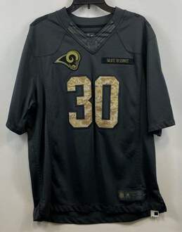 NFL Team Apparel RAMS #30 Gurley Salute To Service Jersey Large