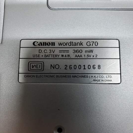 Canon Wordtank G70 Chinese-Kanji Dictionary Translator For Parts/Repair image number 3