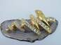 Monet, Gerry & Vintage Gold Tone Enamel Christmas Brooches 79.1g image number 4