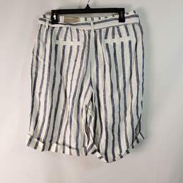 Chico's Women Blue Stripe Shorts Sz 1.5 NWT alternative image