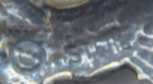 GS Glen Sandoval & Artisan 925 Southwestern Horse Pendant Faux Turquoise Liquid Silver Necklace & Kokopelli Drop Earrings 8.3g image number 4