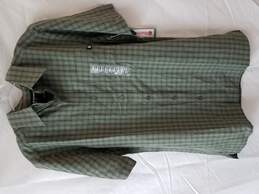 Marmot Mens Eldridge Short Sleeve Tall T-Shirt Button Up Size S Color Winter Moss