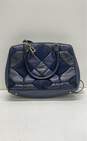 Coach Leather Patchwork Empire Carryall Satchel Blue image number 2