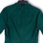 NWT Womens Green V-Neck Short Sleeve Knee Length Back Zip Shift Dress Sz 10 image number 4