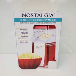 SEALED Nostalgia Retro Hot Air Popcorn Popper Maker