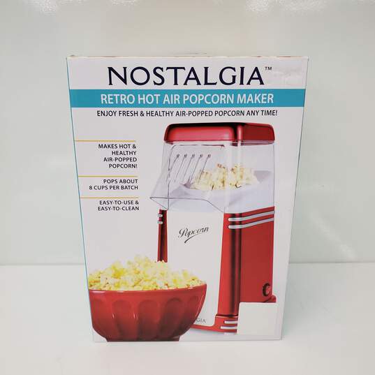SEALED Nostalgia Retro Hot Air Popcorn Popper Maker image number 1