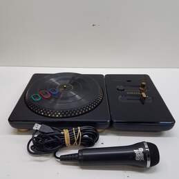 Sony PS3 controller - DJ Hero Renegade Wireless Turntable and microphone alternative image