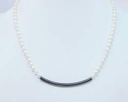 925 Sterling Silver White Spinel & Pearl Jewelry alternative image