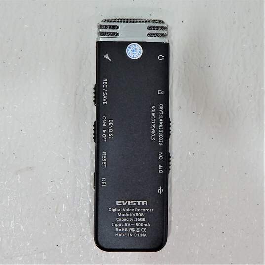 Evistr BRand V508 Model 16 GB Digital Voice Recorder w/ Original Box and USB Cable image number 3