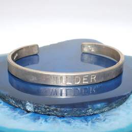 Artisan TL Signed Sterling Silver "Wilder" Cuff Bracelet - 18.06g