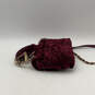 NWT Womens Purple Red Semi Chain Strap Inner Pockets Crossbody Bag Purse image number 5