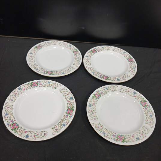 Set of 8 Vintage Farberware Monaco 3111 Floral Dessert Plates image number 3