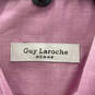 NWT Mens Pink Long Sleeve Spread Collar Button Up Dress Shirt Size 38-39 image number 6