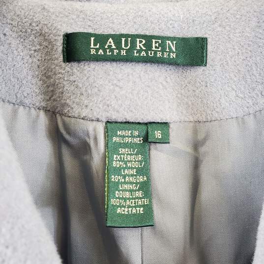 Lauren Ralph Lauren Women's Blue Coat SZ 16 image number 3