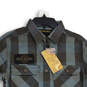 NWT Mens Brown Flannel Long Sleeve Spread Collar Button-Up Shirt Size S image number 3