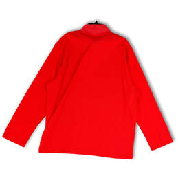 NWT Mens Red Long Sleeve 1/4 Zip Chicago Blackhawks T-Shirt Size XL alternative image