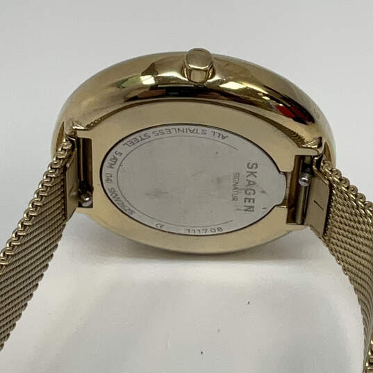 Designer Skagen SKW2625 Gold-Tone Stainless Steel Round Analog Wristwatch image number 5