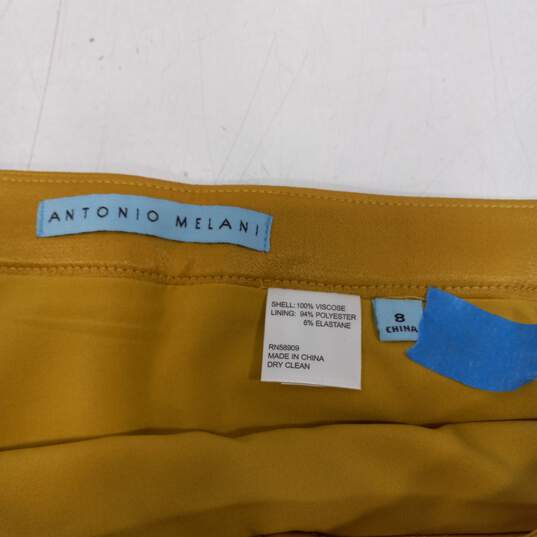 Women’s Antonia Melani Cascading Front Side Ribbon  Skirt Sz 8 NWT image number 4