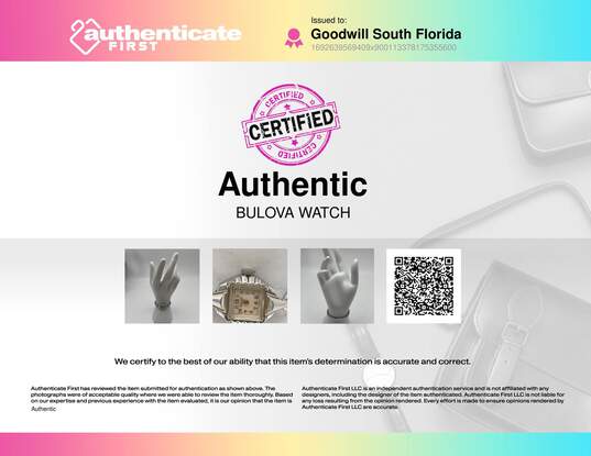 Authentic Bulova Womens Silver-Tone Swiss Quartz Analog Bracelet Wristwatch image number 2